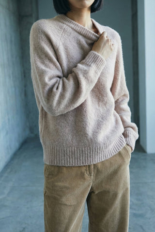 Maglia - Maglia girocollo alpaca 25513 - Tortora - VEVI