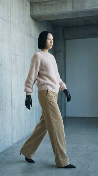 Maglia - Maglia girocollo alpaca 25513 - Tortora - VEVI