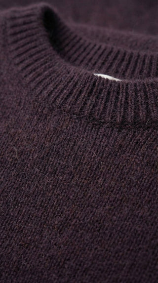 Maglia - Maglia girocollo fine wool CXA 24623 - Moro - VEVI