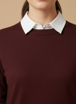 Maglia - Maglia girocollo misto lana - vevi.it