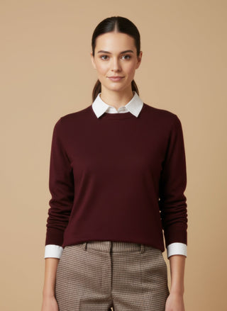 Maglia - Maglia girocollo misto lana - vevi.it