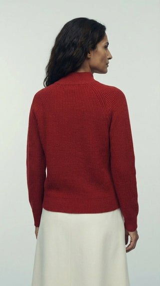 Maglia - Maglia lupetto 100% lana a2a 1862 - Bordeaux - VEVI