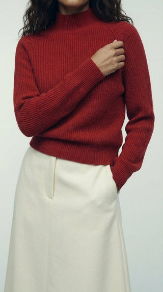 Maglia - Maglia lupetto 100% lana a2a 1862 - Bordeaux - VEVI