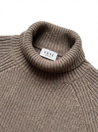 Maglia - Maglia lupetto 100% lana a2a 1862 - Tortora melange - VEVI