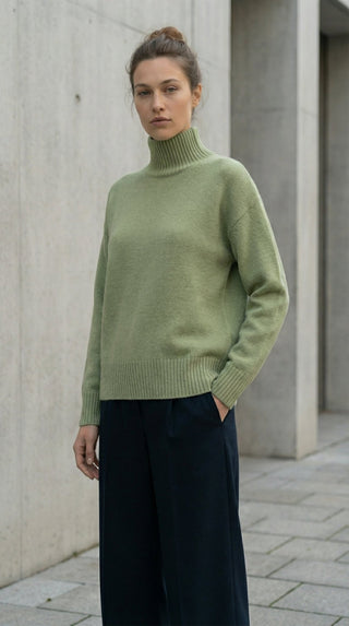 Maglia - Maglia lupetto 100% Lana a2a 1892 - Pistacchio - VEVI