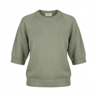 Maglia - Maglia manica 3/4 kimono LUE11283 - Verde militare - VEVI