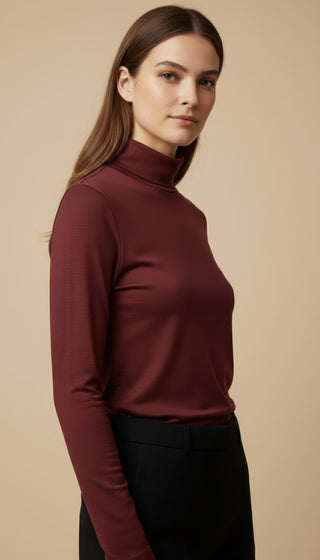 Maglia - Maglia m/l dolcevita cashmere - Blu - VEVI