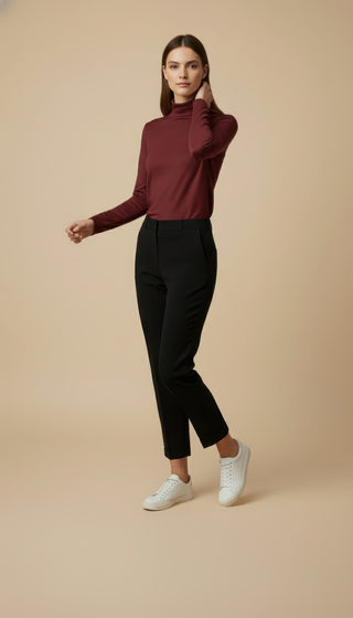 Maglia - Maglia m/l dolcevita cashmere - Marrone - VEVI