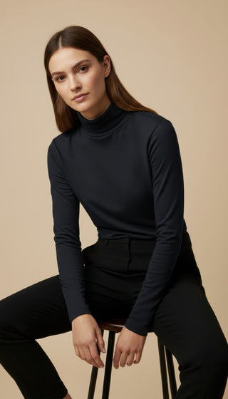 Maglia - Maglia m/l dolcevita cashmere - Marrone - VEVI