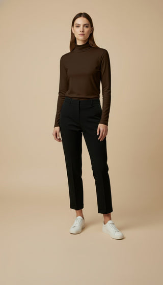 Maglia - Maglia m/l dolcevita cashmere - Marrone - VEVI
