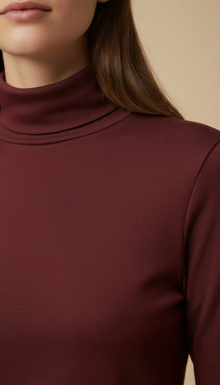 Maglia - Maglia m/l dolcevita cashmere - Marrone - VEVI