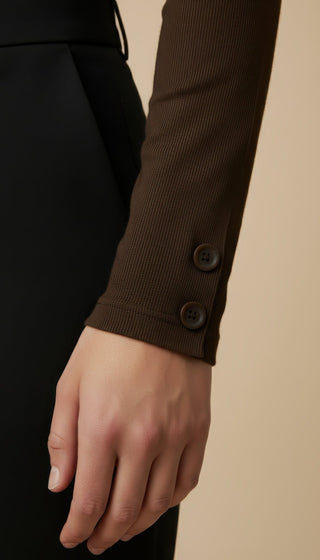 Maglia - Maglia m/l dolcevita cashmere - Marrone - VEVI