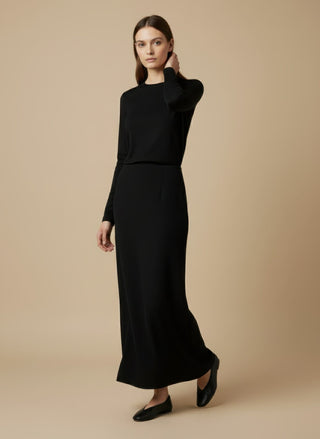 Maglia - Maglia m/l girocollo stretch - Bordeaux - VEVI