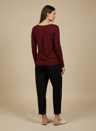 Maglia - Maglia m/l girocollo viscosa - Nero - VEVI