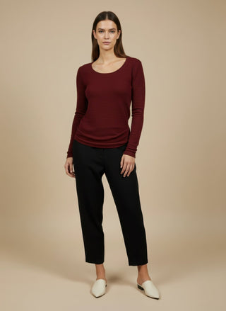 Maglia - Maglia m/l girocollo viscosa - Nero - VEVI