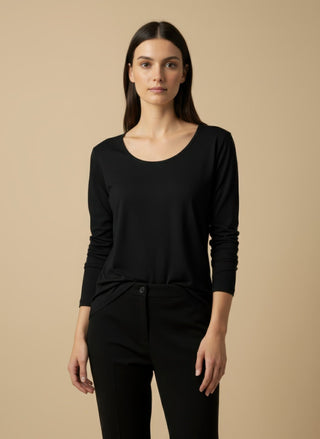 Maglia - Maglia m/l girocollo viscosa - Panna - VEVI