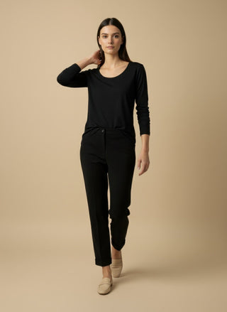 Maglia - Maglia m/l girocollo viscosa - Panna - VEVI