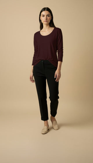 Maglia - Maglia m/l girocollo viscosa - Panna - VEVI