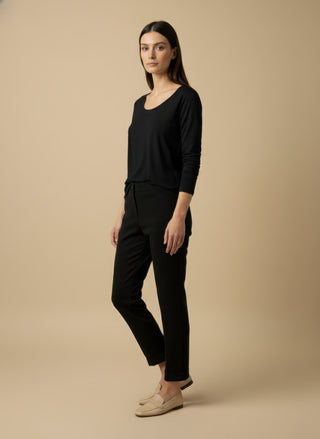 Maglia - Maglia m/l girocollo viscosa - Panna - VEVI