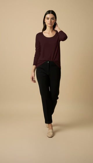 Maglia - Maglia m/l girocollo viscosa - Panna - VEVI