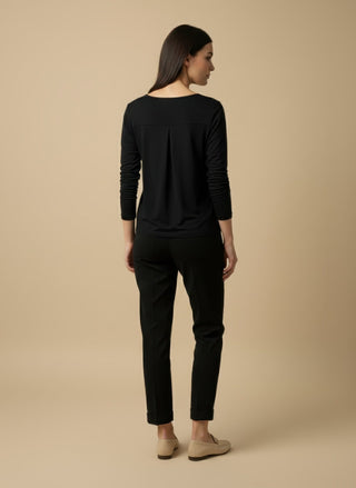 Maglia - Maglia m/l girocollo viscosa - Panna - VEVI