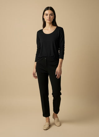 Maglia - Maglia m/l girocollo viscosa - Panna - VEVI