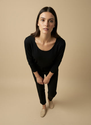 Maglia - Maglia m/l girocollo viscosa - Panna - VEVI