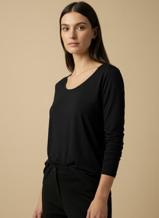 Maglia - Maglia m/l girocollo viscosa - Panna - VEVI