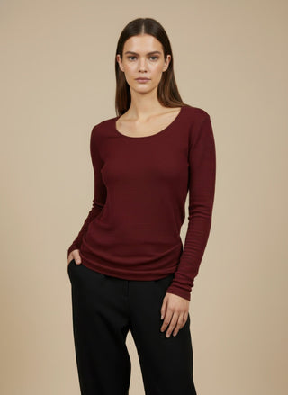 Maglia - Maglia m/l girocollo viscosa - Panna - VEVI