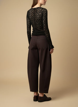 Maglia - Maglia m/l pizzo girocollo - Burro - VEVI