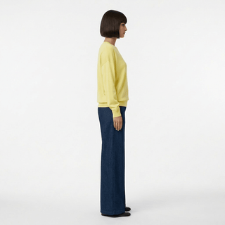 Maglia - Maglia over girocollo viscosa DME9218 - Giallo - VEVI