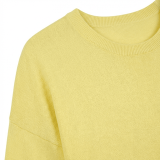 Maglia - Maglia over girocollo viscosa DME9218 - Giallo - VEVI