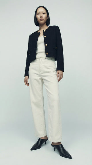 Pantalone - Pantalone 5 tasche velluto - Bianco - VEVI