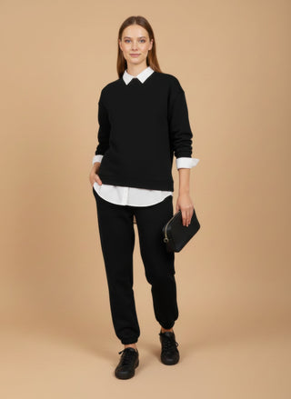Pantalone - Pantalone coulisse - Nero - vevi.it