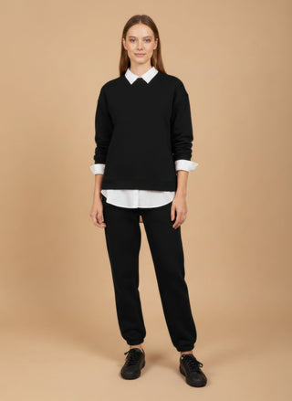Pantalone - Pantalone coulisse - Nero - vevi.it