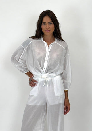 Pantalone - Pantalone coulisse NRE602 - Bianco - VEVI