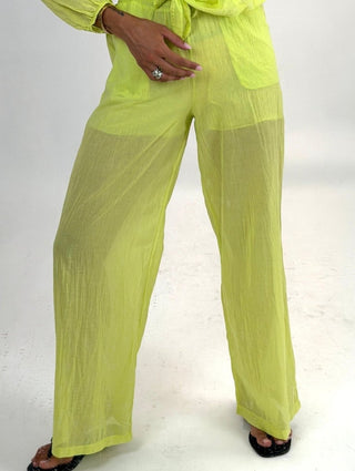 Pantalone - Pantalone coulisse NRE602 - Lime - VEVI