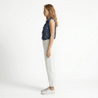 Pantalone - Pantalone denim balloon fit DFEDL2612 - Bianco - VEVI