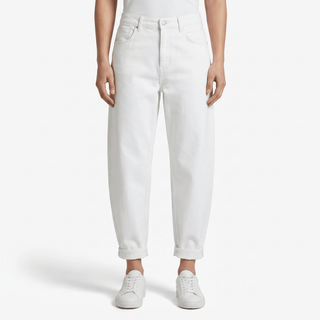 Pantalone - Pantalone denim balloon fit DFEDL2612 - Bianco - VEVI