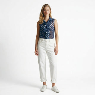 Pantalone - Pantalone denim balloon fit DFEDL2612 - Bianco - VEVI