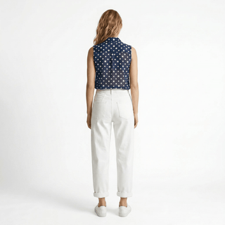 Pantalone - Pantalone denim balloon fit DFEDL2612 - Bianco - VEVI