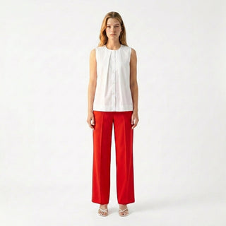 Pantalone - Pantalone diritto punto milano CVE126 - 24 - Rosso - VEVI