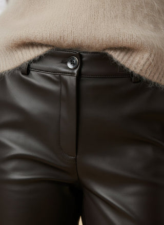 Pantalone - Pantalone ecopelle trombetta - Moro - VEVI