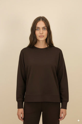 Pantalone - Pantalone elastico tasca - Marrone - vevi.it