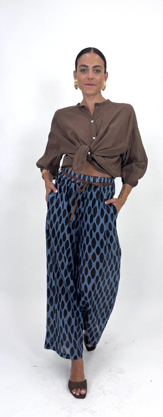 Pantalone - Pantalone fantasia mussola GFE7277-3 - Avio - VEVI