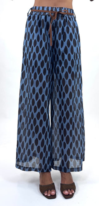 Pantalone - Pantalone fantasia mussola GFE7277-3 - Avio - VEVI