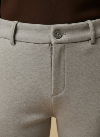 Pantalone - Pantalone in maglia coulisse - Beige melange - VEVI