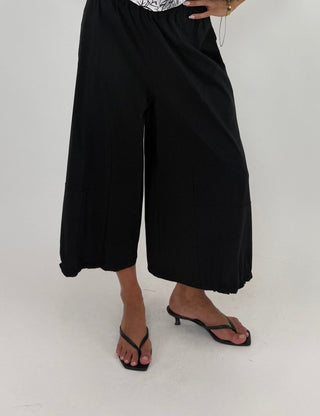Pantalone - Pantalone largo elastici AUEZ62P - Nero - VEVI