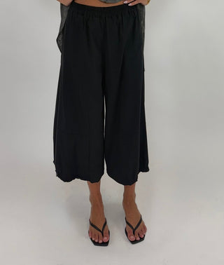Pantalone - Pantalone largo elastici AUEZ62P - Nero - VEVI