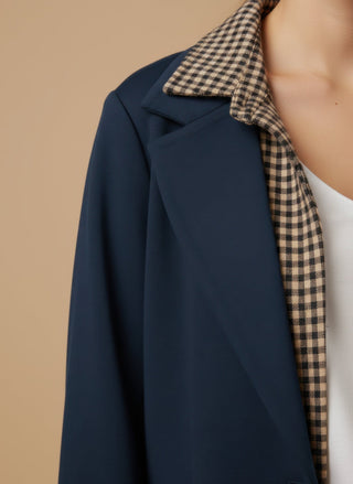 Pantalone - Pantalone palazzo felpa - Blu - vevi.it